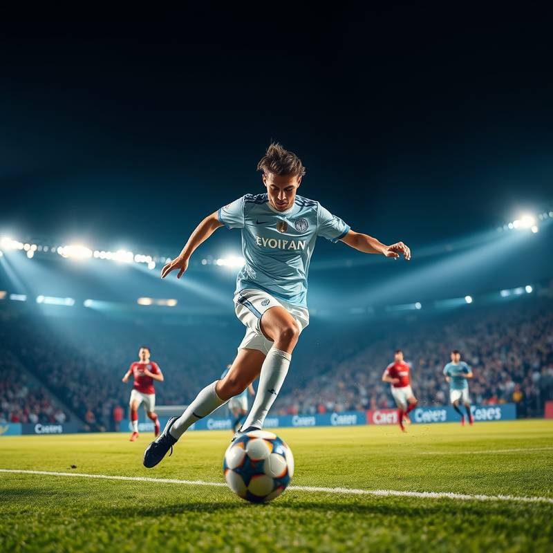 Professionelle Fotografie: Sportfotografie eines Fußballspiels
