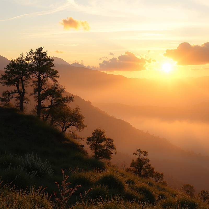 Studentenarbeit: Landschaftsfotografie im Sonnenuntergang